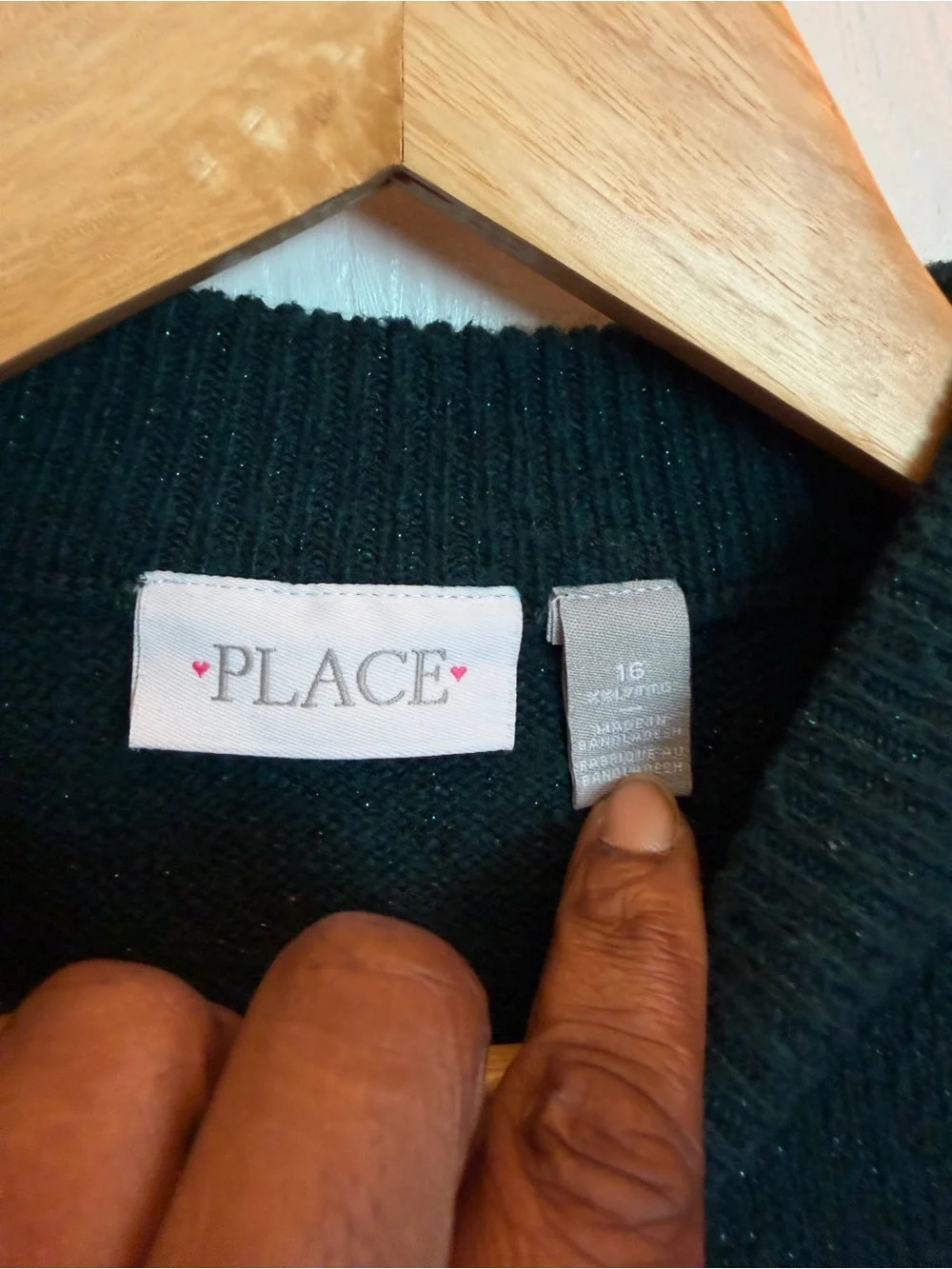 The Children's Place Sweater with Silver Sequin Bows